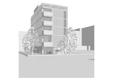 Render esterno del nuovo centro Dar al-Salam